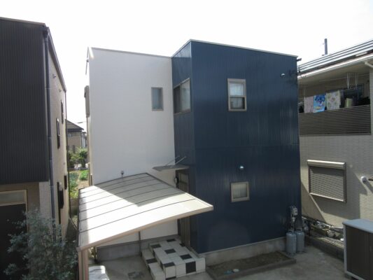 和歌山市密着の外壁塗装・屋根塗装専門店エースペイント　足場解体後の全景